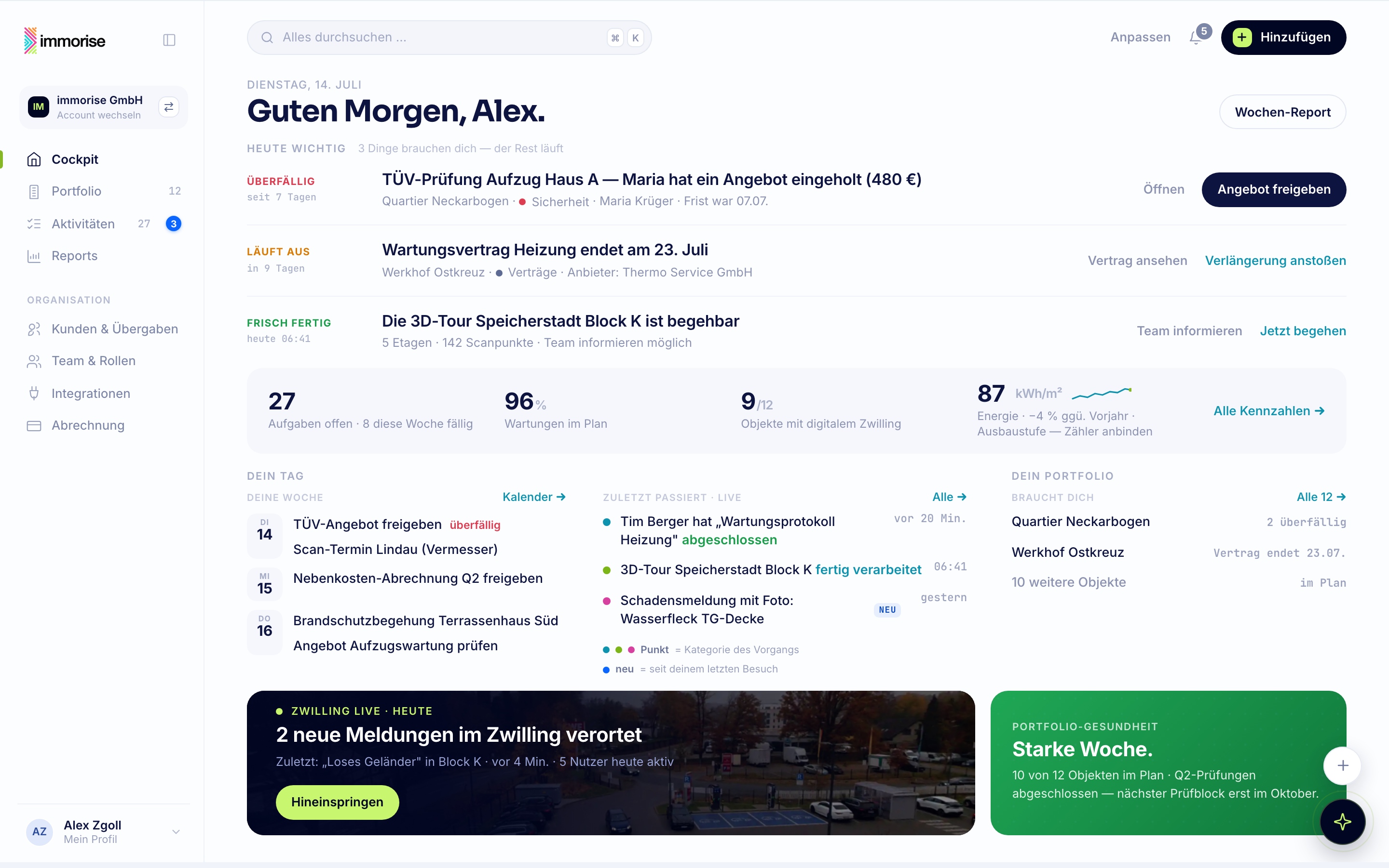 Cockpit · Asset-Manager