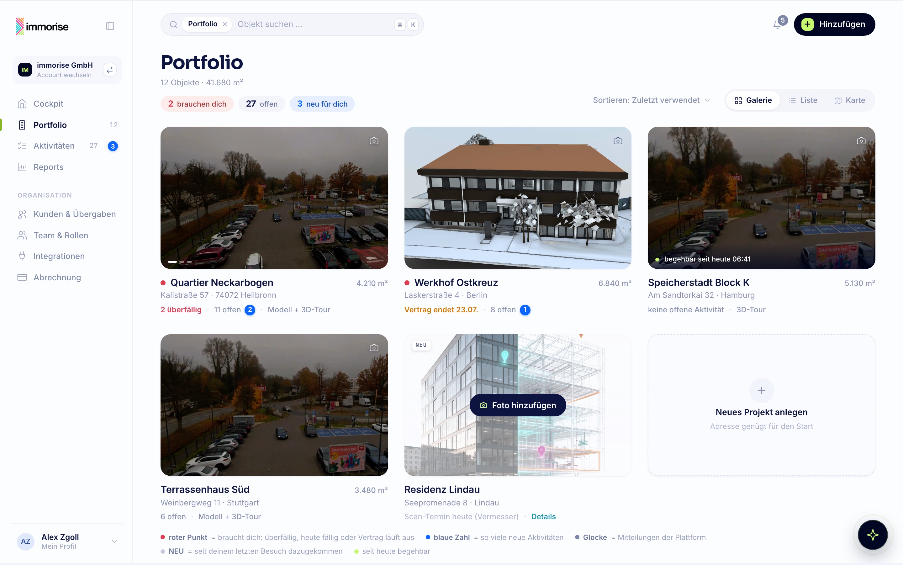 Portfolio · Galerie