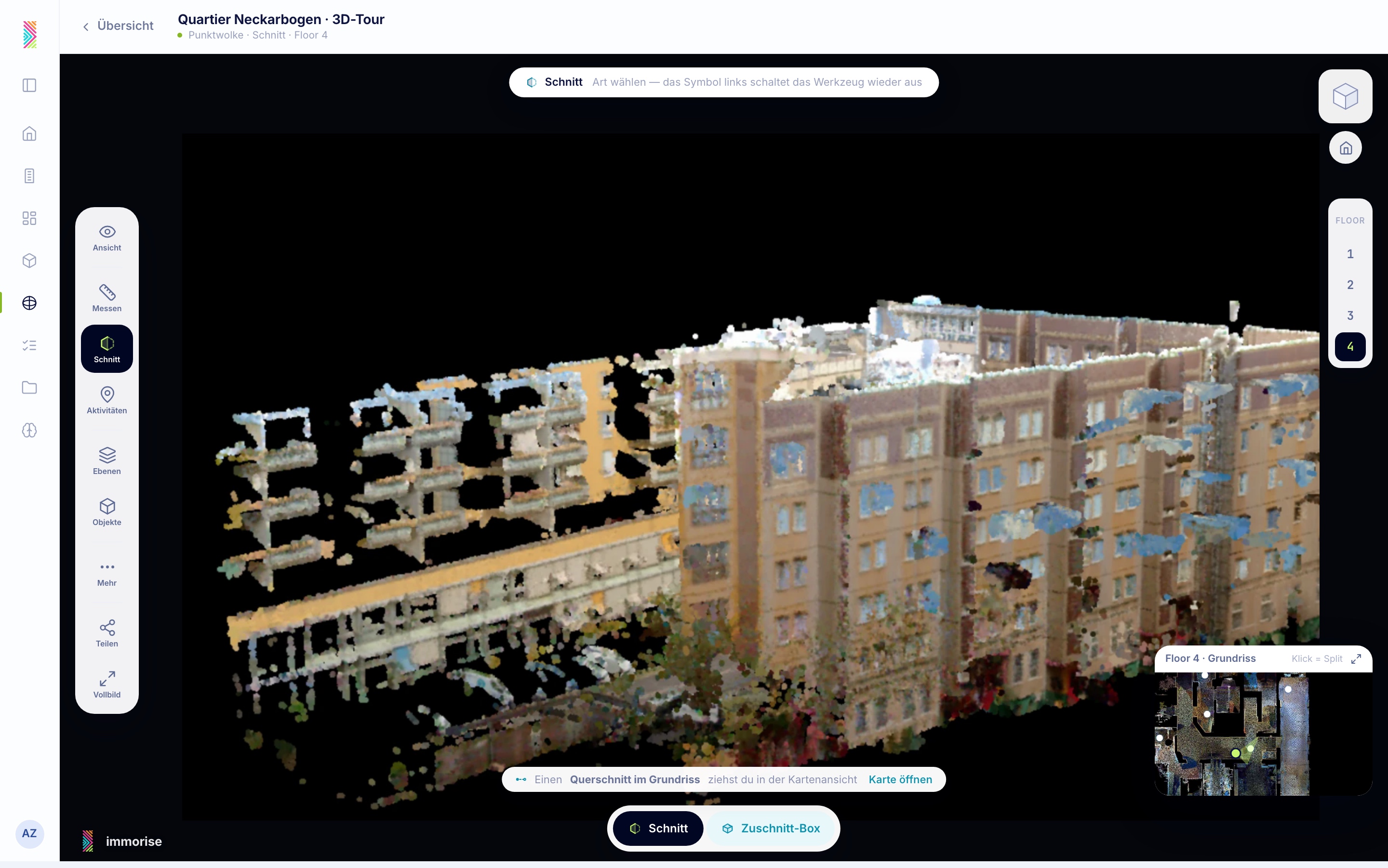 Schnitt · Art wählen